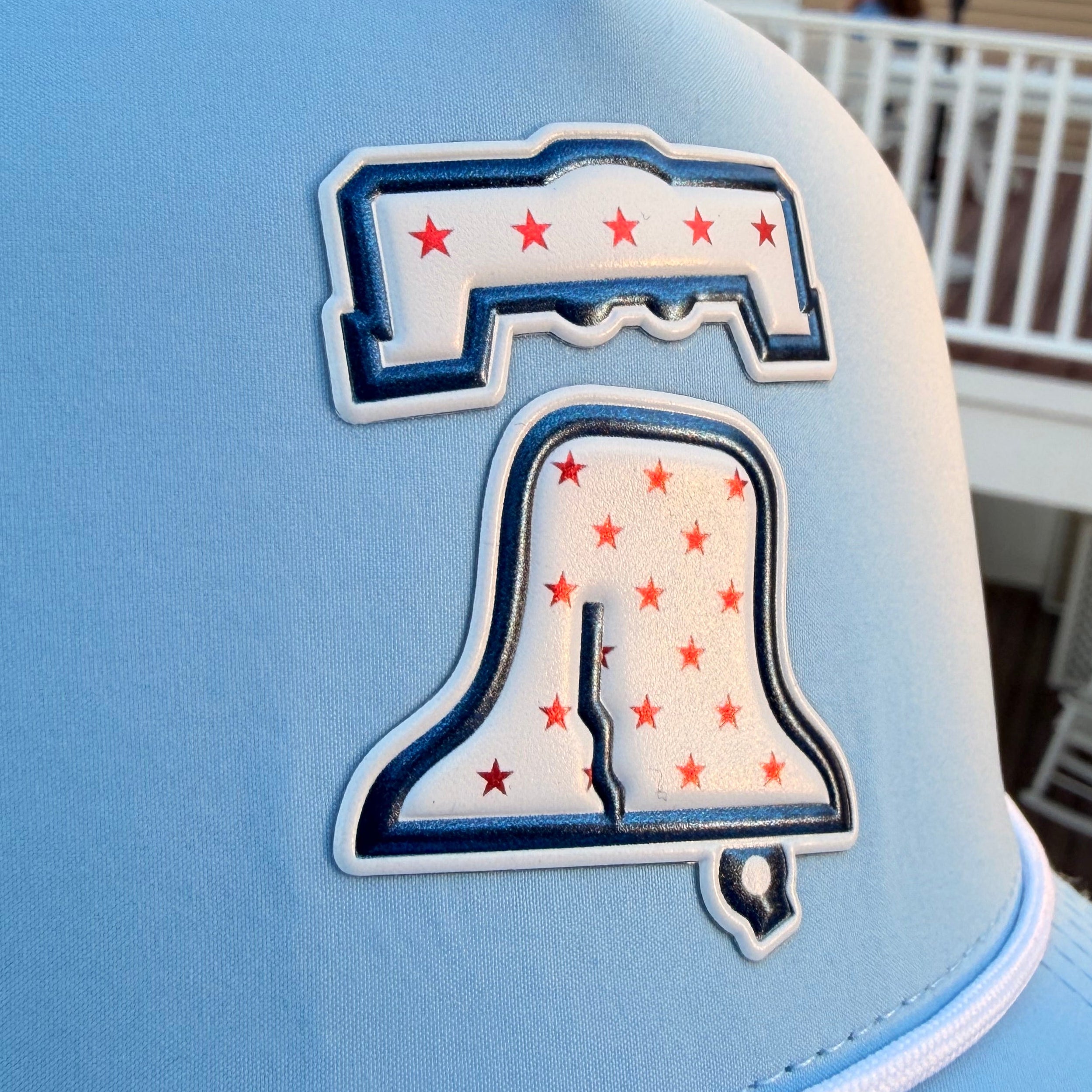 The Bell Ringer Baby Blue close up