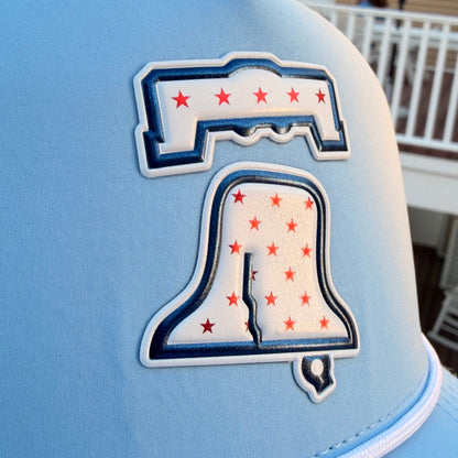 The Bell Ringer Baby Blue close up